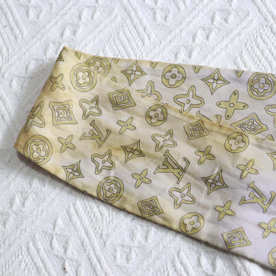 ら*ん様 LOUISVUITTON バンドー　スカーフ　リボン　モノグラム　ルイ