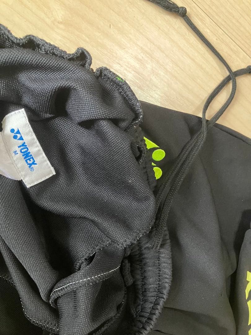 YONEX ヨネックス セットアップ パーカー パンツ M ブラック イエロー