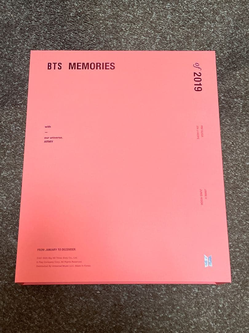 【BTS】MEMORIES OF 2019(DVD)