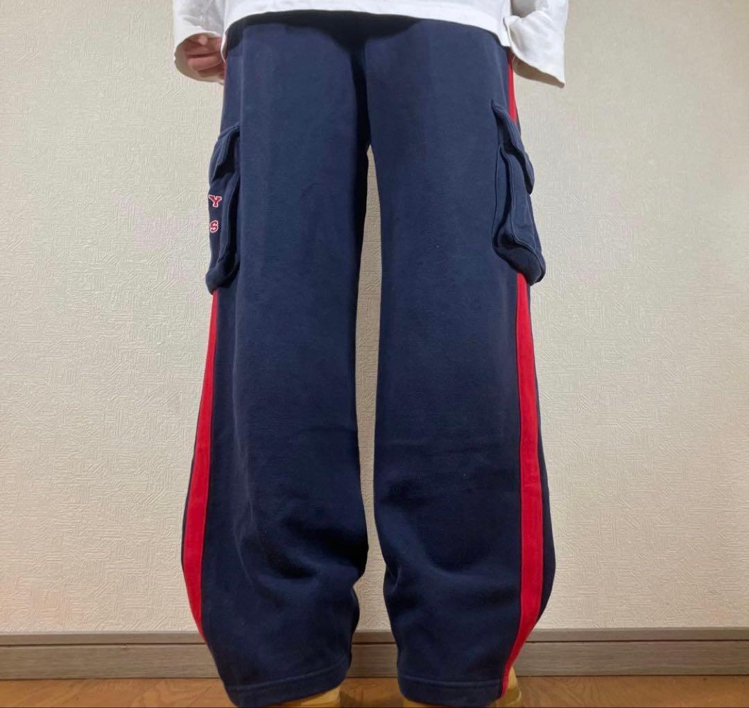 豪華刺繍90s希少  HILFGER スウェットカーゴパンツ B系