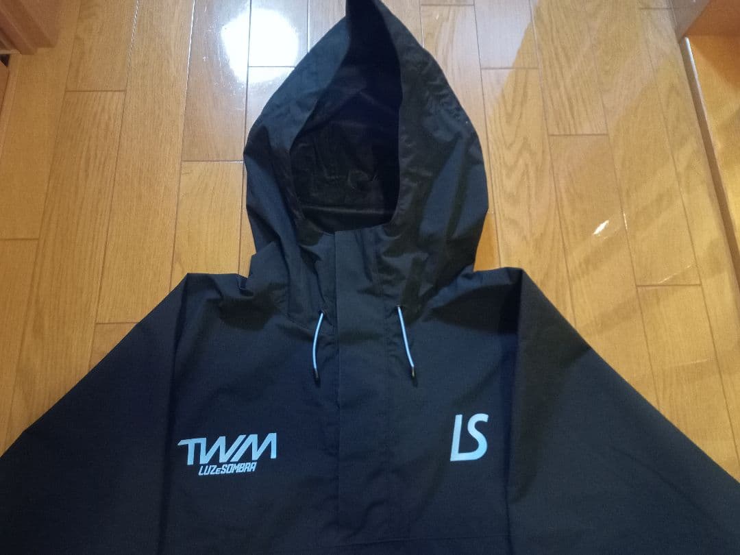 LUZeSOMBRA　TWM　ライトテックポンチョ　ブラック　収納袋付　美品