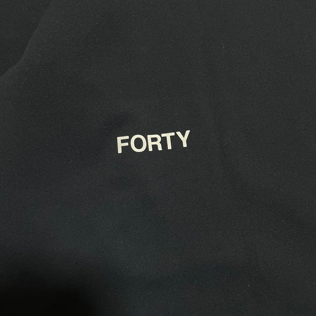 定価3万　TFW49 モックネック　ロングTシャツ ブラック　XL ゴルフ