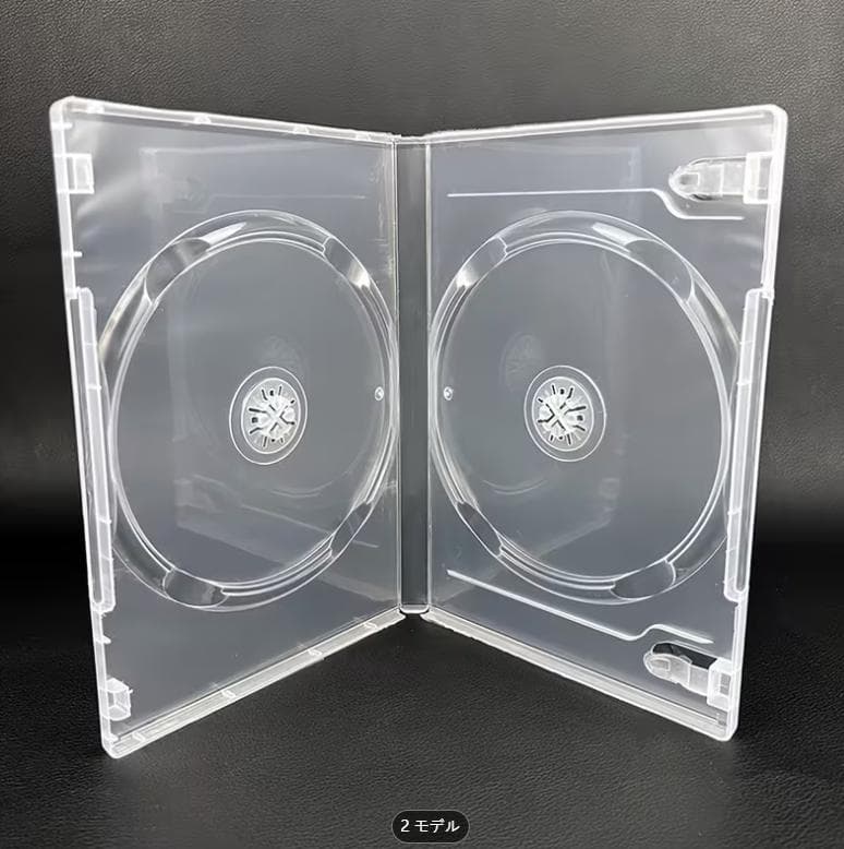 DVDケース 2枚収納 DVDトールケース クリア 100個
