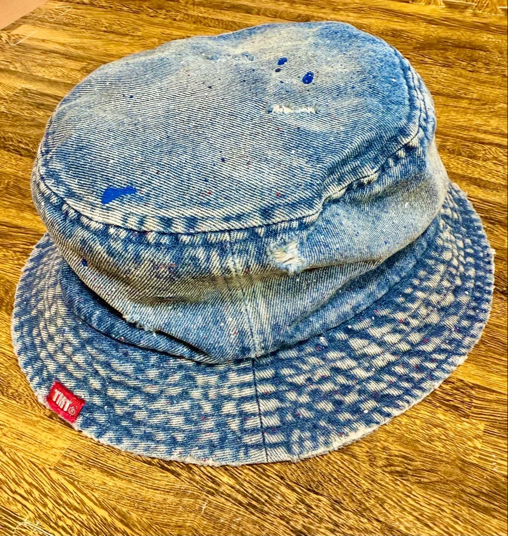 新品☆TMTヴィンテージ加工★デニムバケットハット