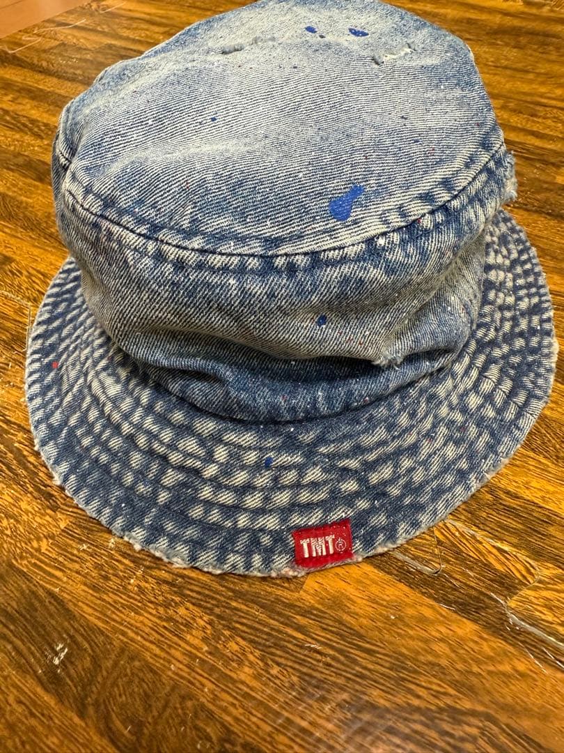 新品☆TMTヴィンテージ加工★デニムバケットハット