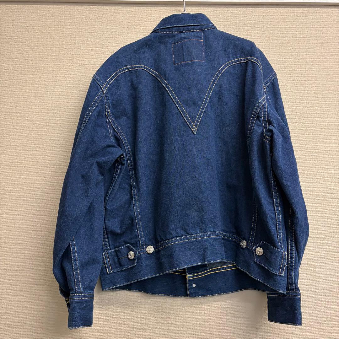ビッグサイズ！Levi's デニムジャケットTYPE1 ダークブルー　XXL