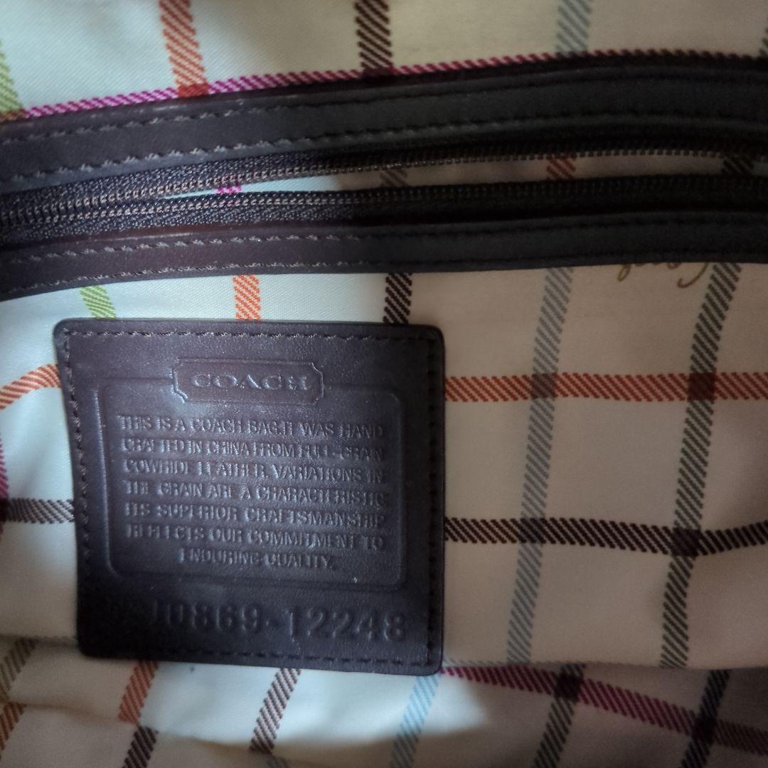 COACH ダークブラウン バッグ 10889-12248