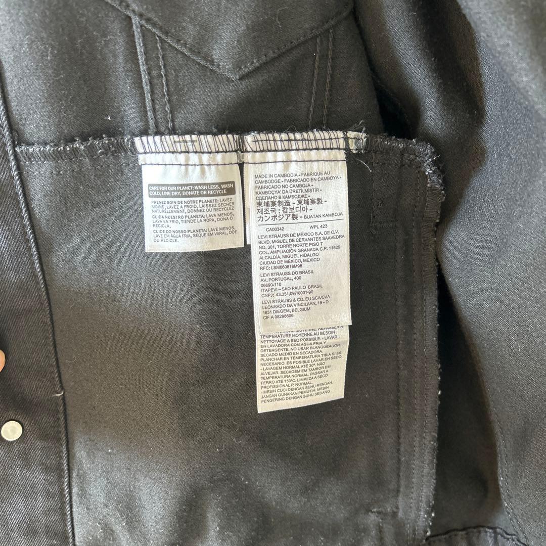 Levi's PREMIUM ブラックデニムジャケット