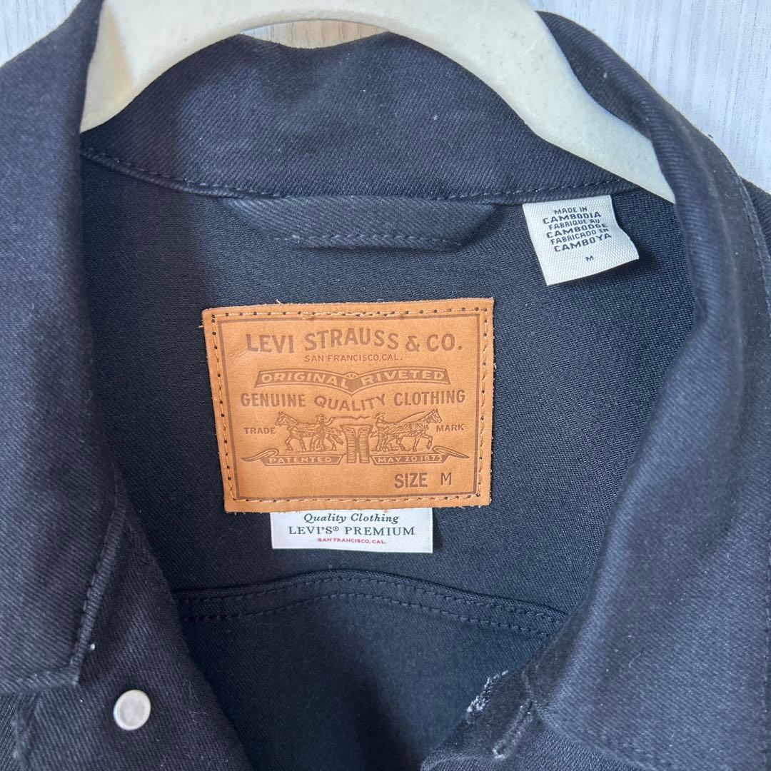 Levi's PREMIUM ブラックデニムジャケット