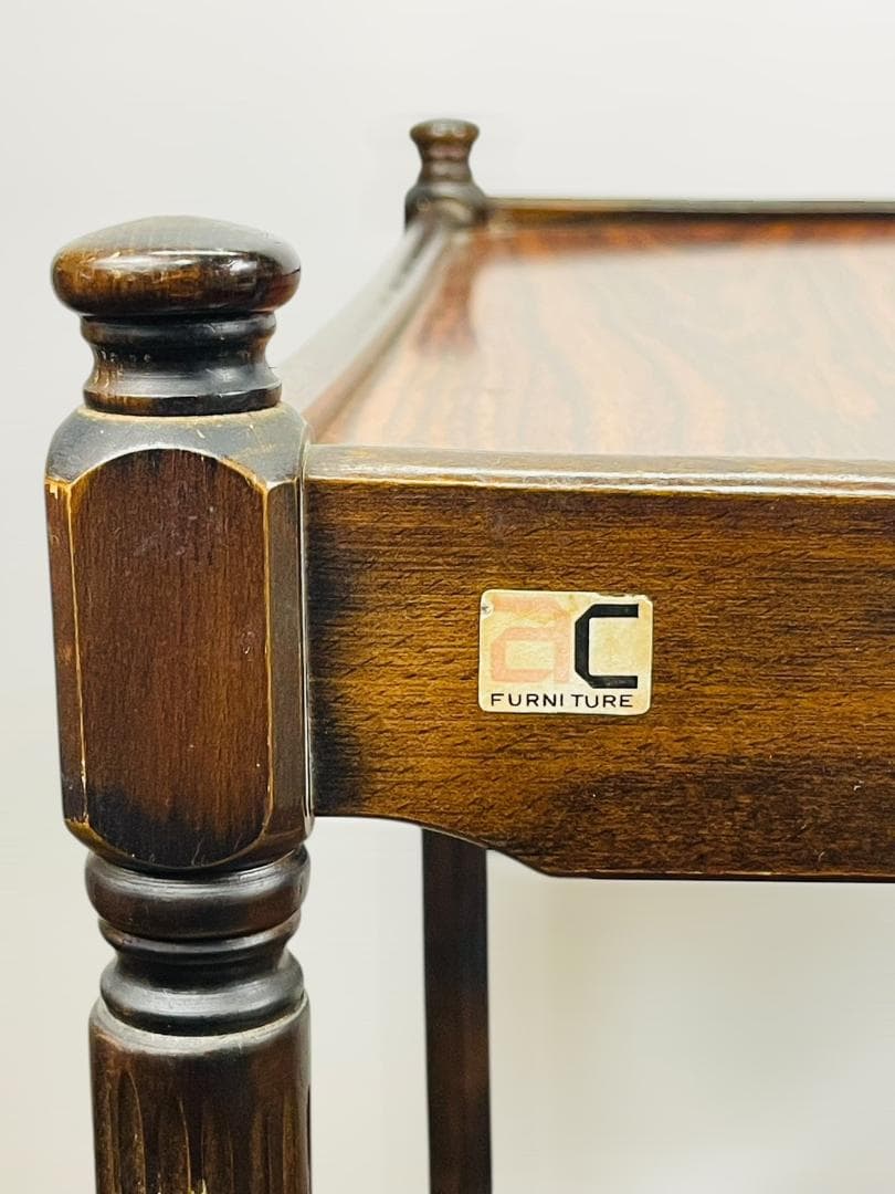 AC FURNITURE キッチンワゴン 木製 アンティーク調 英国風