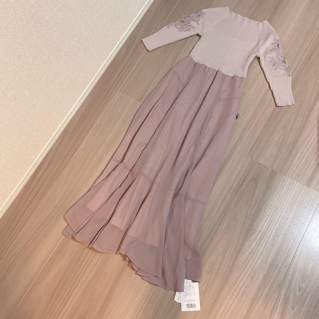 【新品】Apuweiser-riche エンブロイダリードッキングワンピース 1