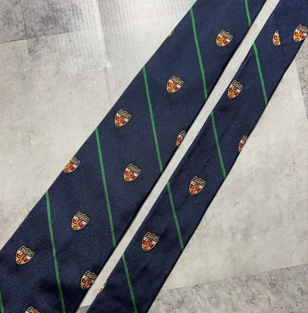 Polo by Ralph Lauren ネクタイ エンブレム刺繍 レジメンタル
