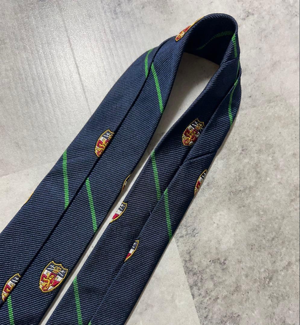 Polo by Ralph Lauren ネクタイ エンブレム刺繍 レジメンタル