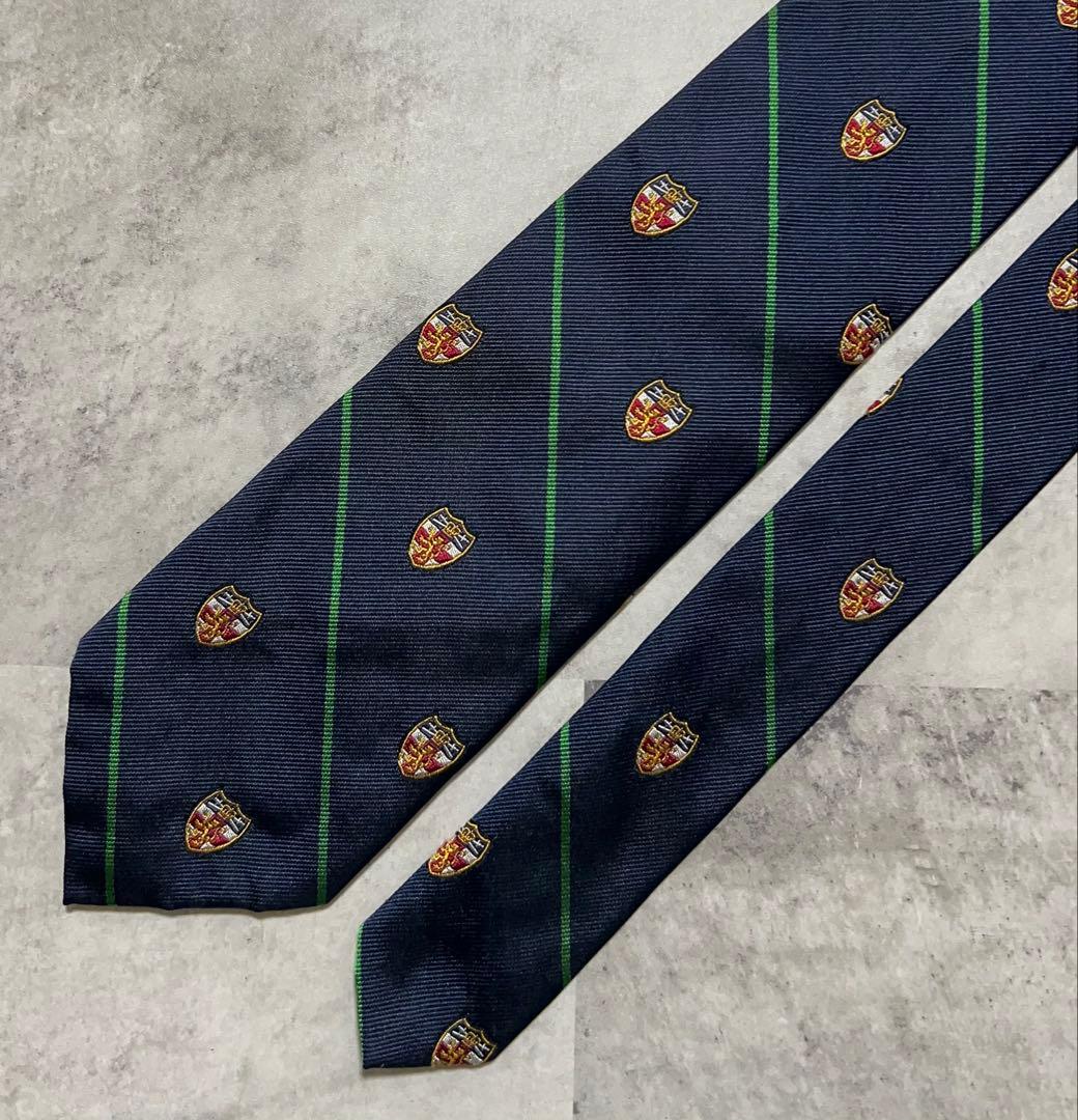 Polo by Ralph Lauren ネクタイ エンブレム刺繍 レジメンタル