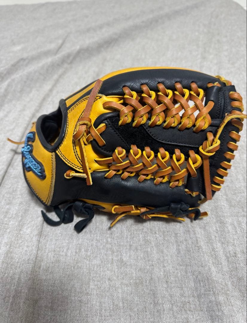 久保田スラッガー　軟式グローブ オーダー　内野手用　黒/タン
