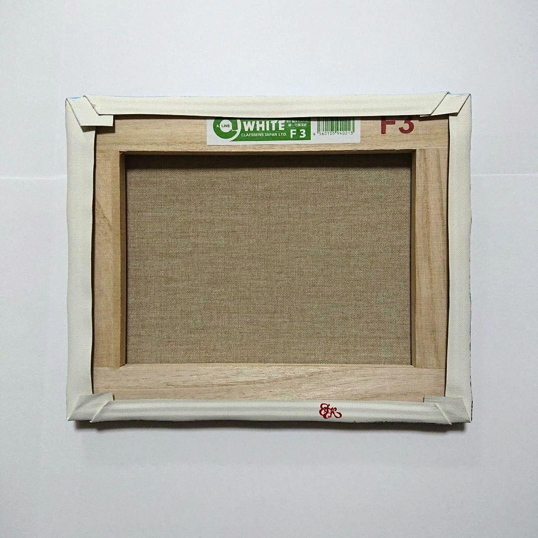【薔薇が咲く頃】アクリル画 F3 風景画 絵画