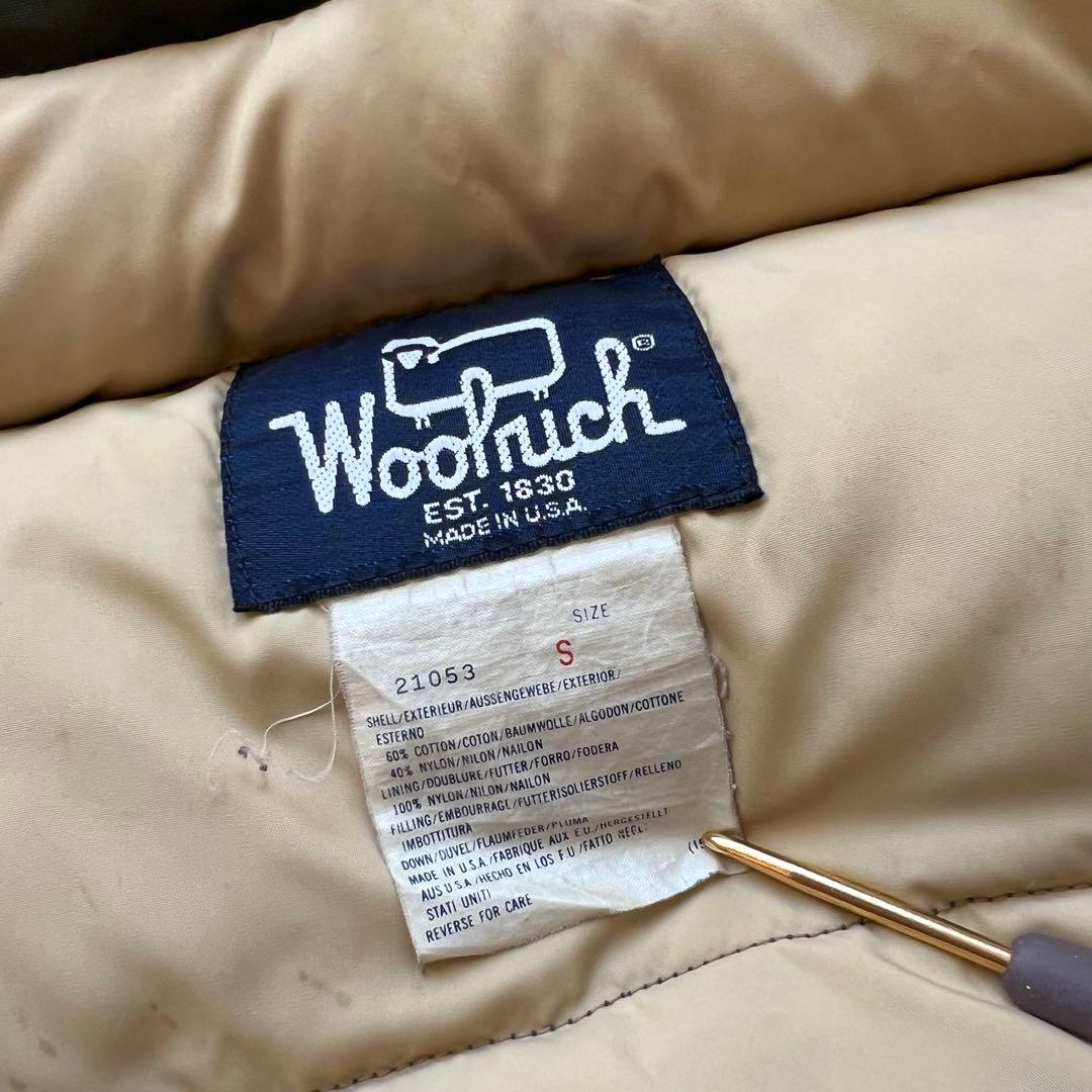 80s Woolrichウールリッチ 60/40クロスダウンベスト USA製