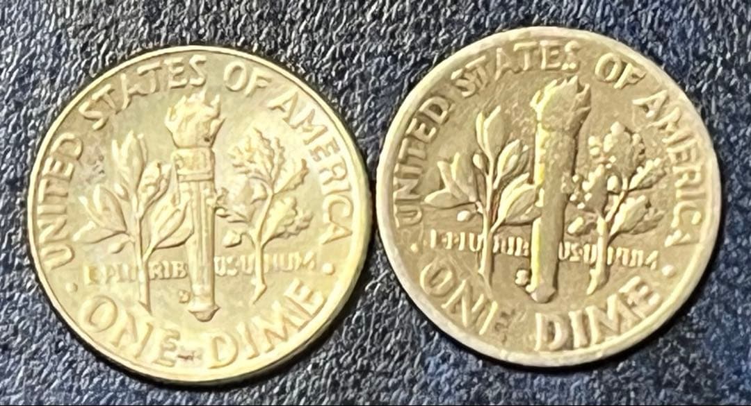 アメリカ　USA 1ダイム　10セント 銀貨　10枚