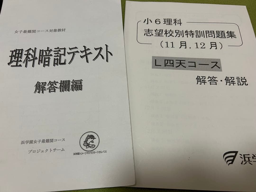 四天王寺中学　浜学園　小6 テキスト　プリントおまとめセット