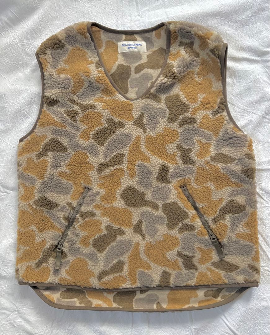 新品　BEAMSBOY ジャガード ボア プルオーバー　BEIGE