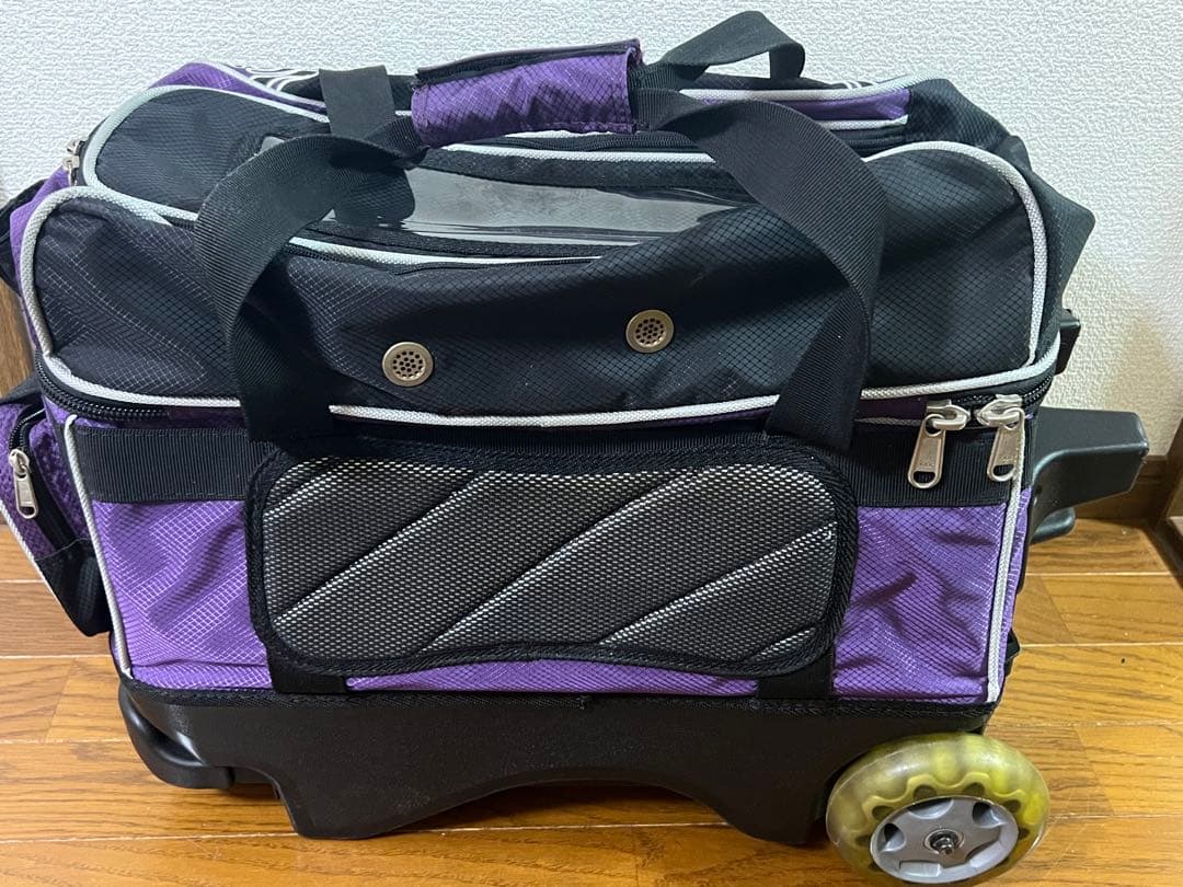 PRO-AM ボウリング用キャリーバッグ 黒紫