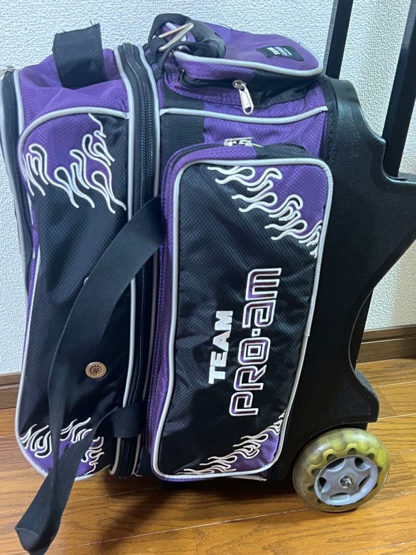 PRO-AM ボウリング用キャリーバッグ 黒紫