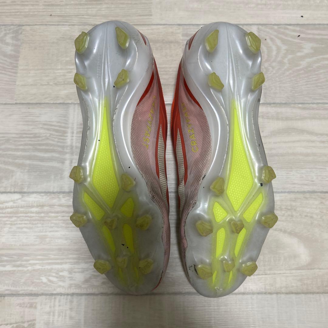 アディダス クレイジーファスト レースレス 紐なしスパイク 25.5 FG