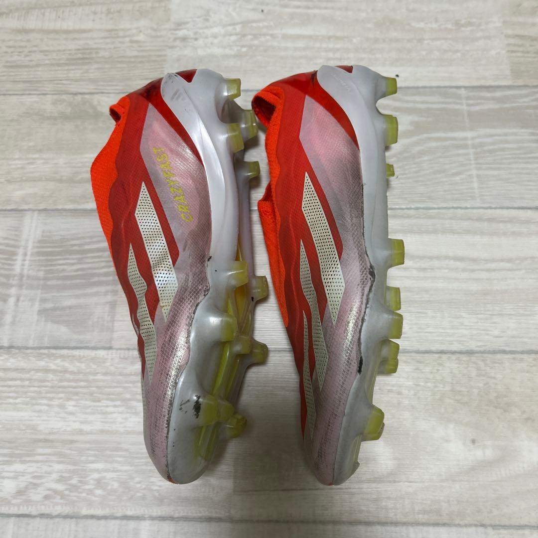 アディダス クレイジーファスト レースレス 紐なしスパイク 25.5 FG