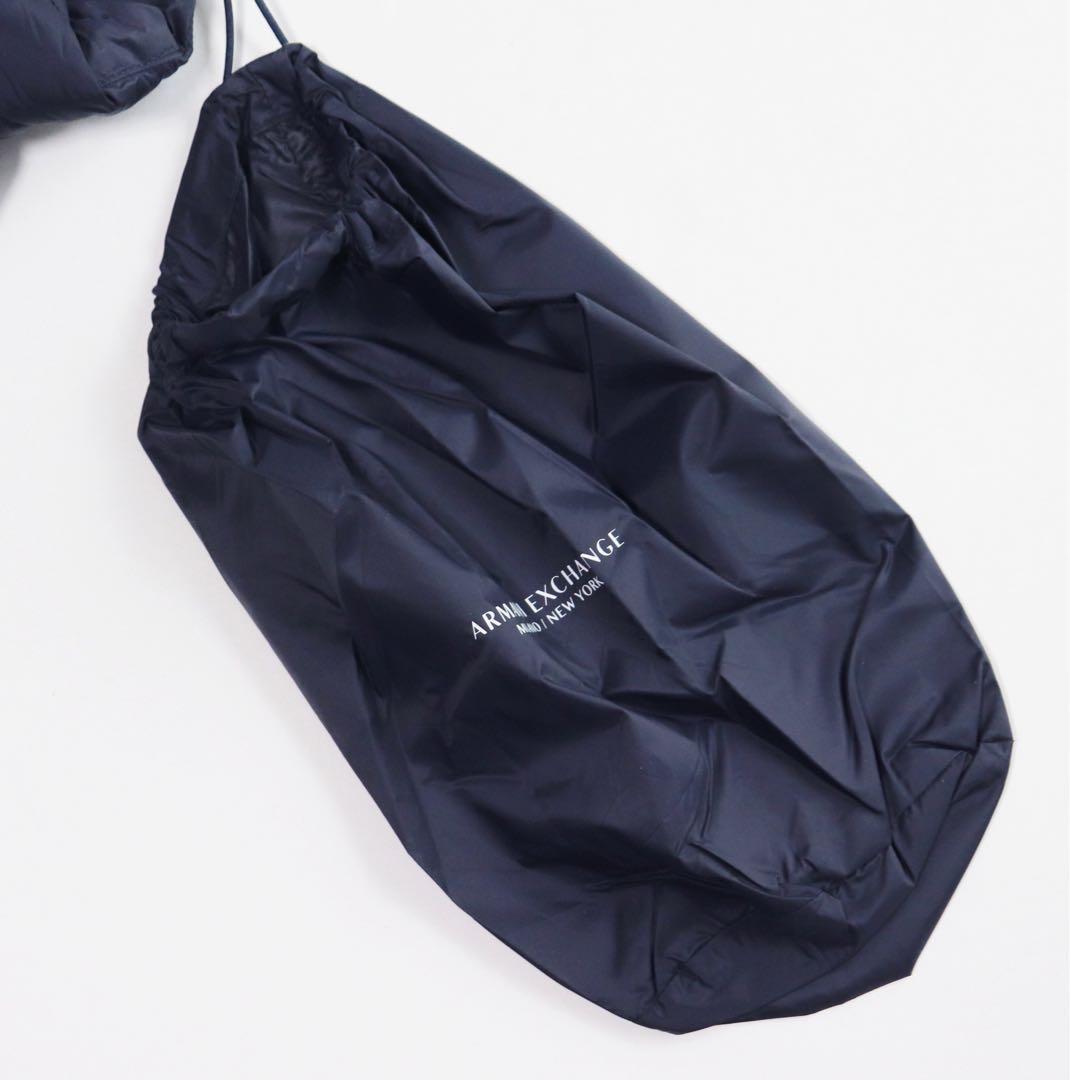 《アルマーニ エクスチェンジ》新品 収納袋付 ポケッタブル ダウンベスト M