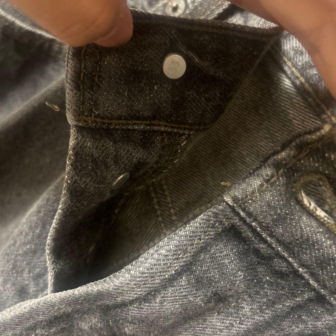 80’s LEVI'S 501 ブラックデニム 先染め　W36 L32