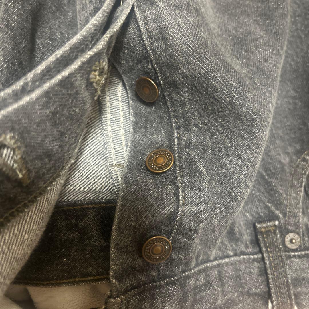 80’s LEVI'S 501 ブラックデニム 先染め　W36 L32