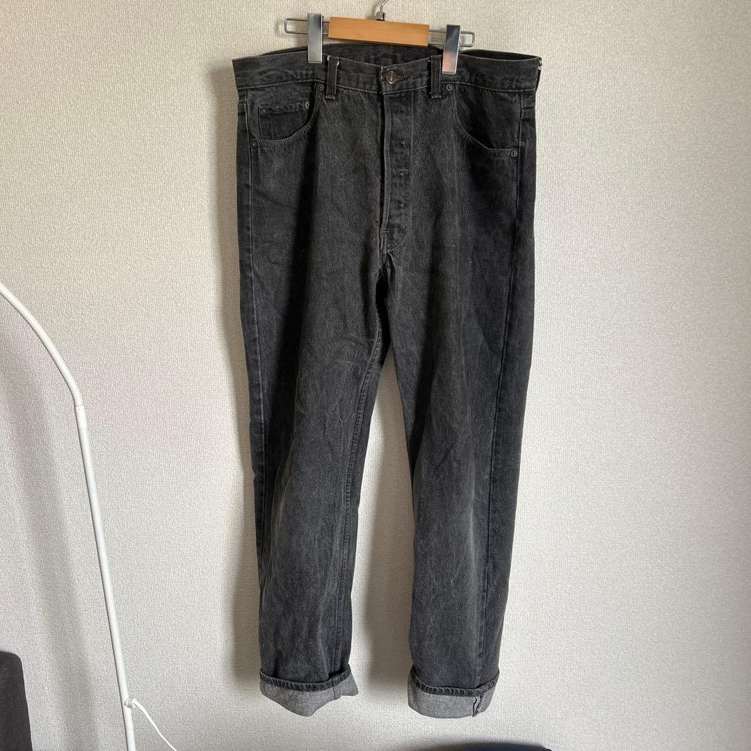 80’s LEVI'S 501 ブラックデニム 先染め　W36 L32