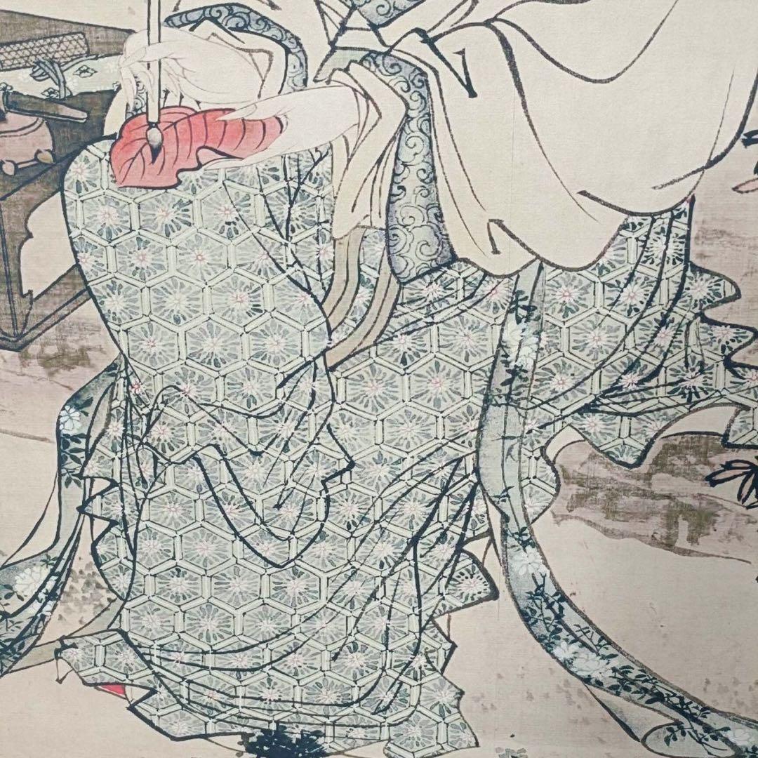 唐寅 仕女図 三尺中堂 掛け軸｜中国美人画