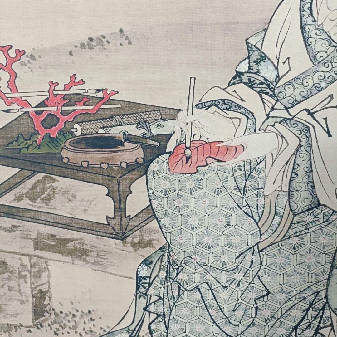 唐寅 仕女図 三尺中堂 掛け軸｜中国美人画