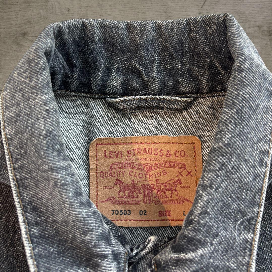 先染め Levi’s 70503 ブラック L#716