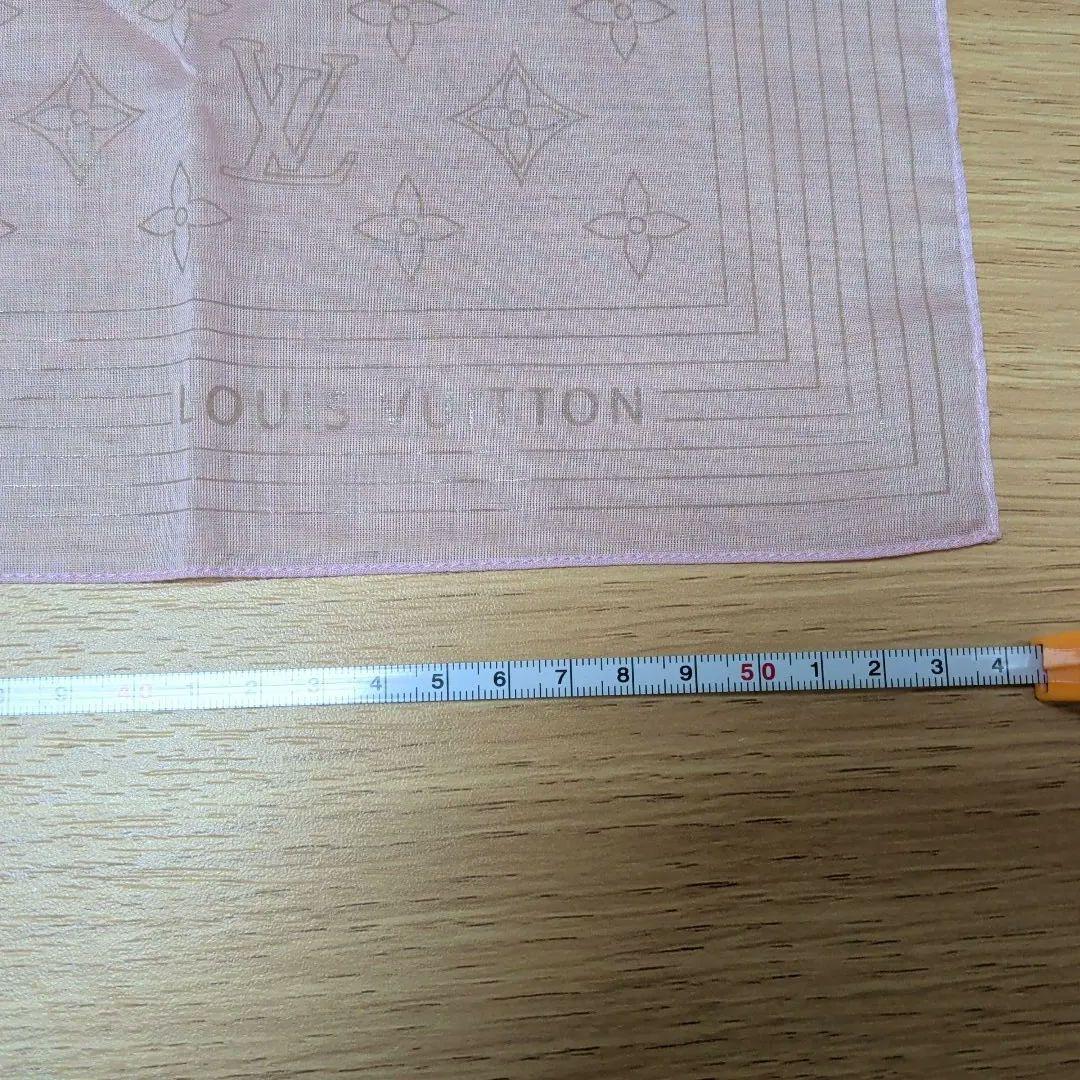 LOUIS VUITTON シルクバンダナ ピンク 約50cm