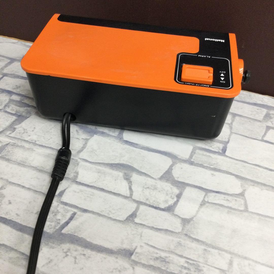 パタパタ時計　National　ヤングスヤスヤ　ドラムクロック　昭和レトロ