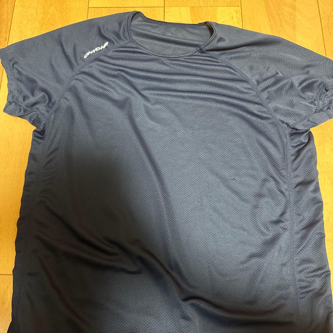 ネイビー メッシュ 半袖 アンダーシャツ