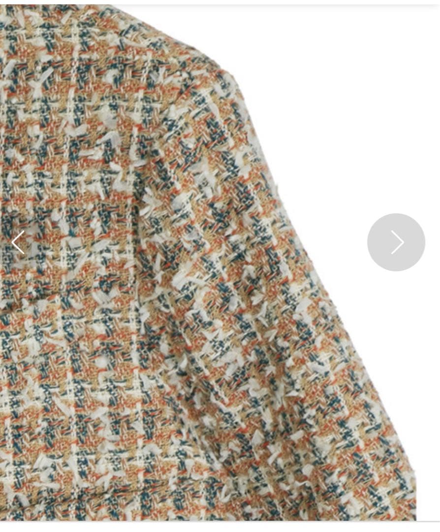 【AMERI】PLAYFUL TWEED JACKET ツイード ジャケット