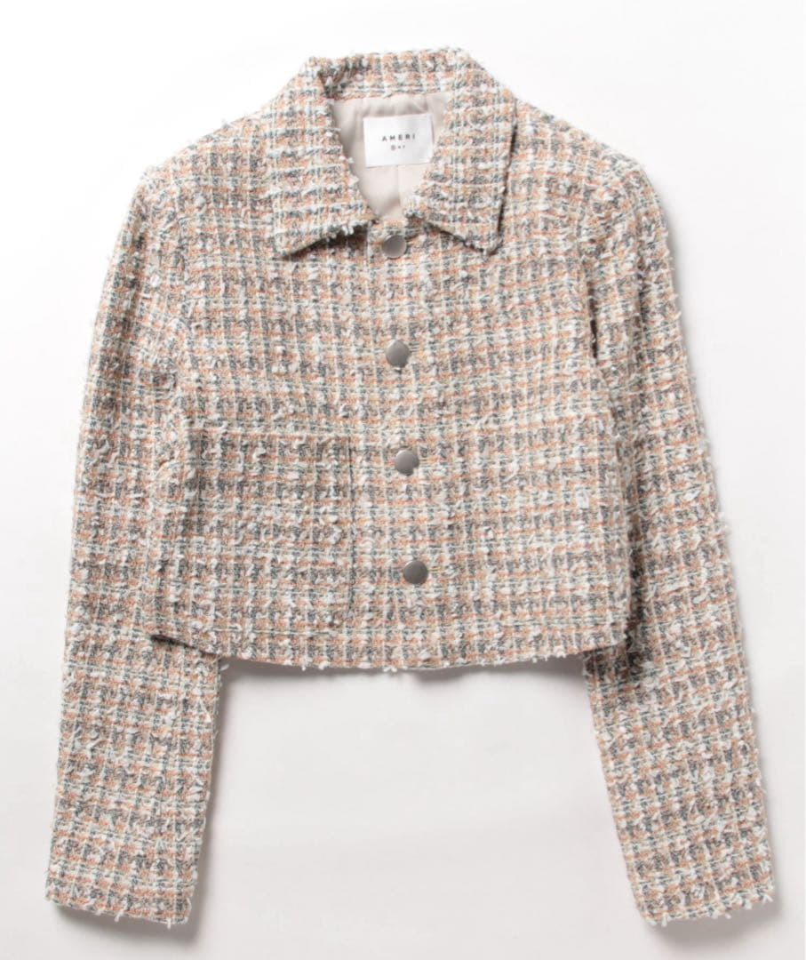 【AMERI】PLAYFUL TWEED JACKET ツイード ジャケット