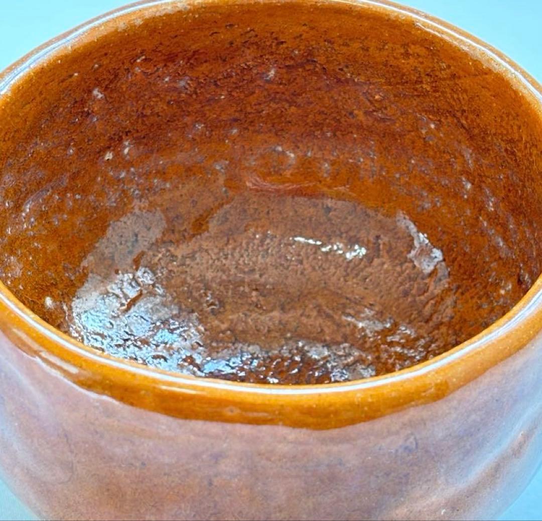 大樋焼 飴秞茶碗 【大樋一平 作】