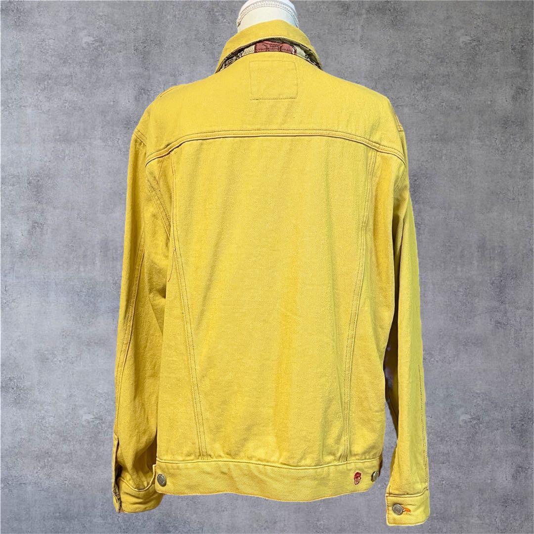 【美品】河谷シャツ Ejan! イージャン！ イエロー メンズXL ユニセックス