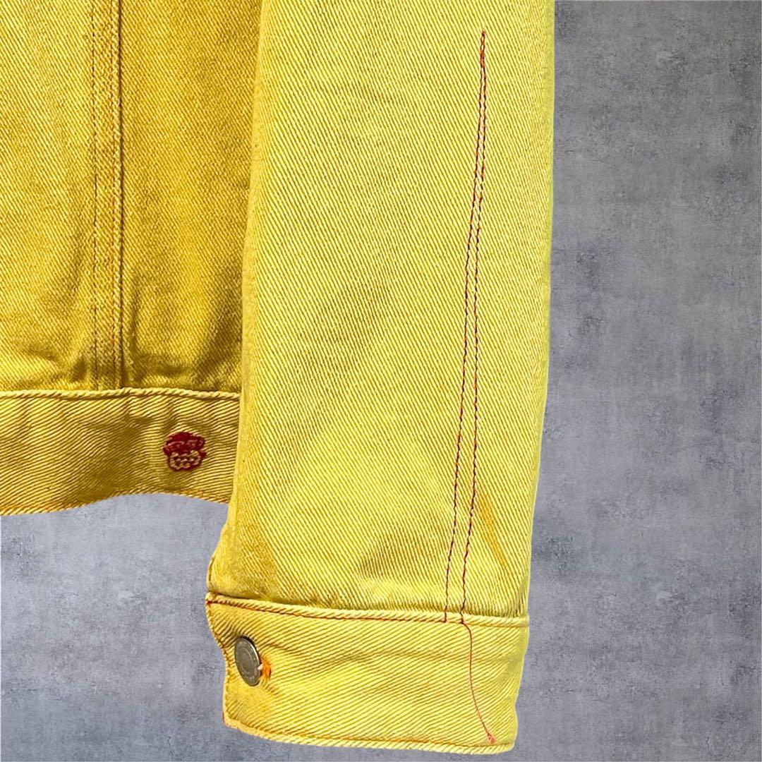 【美品】河谷シャツ Ejan! イージャン！ イエロー メンズXL ユニセックス