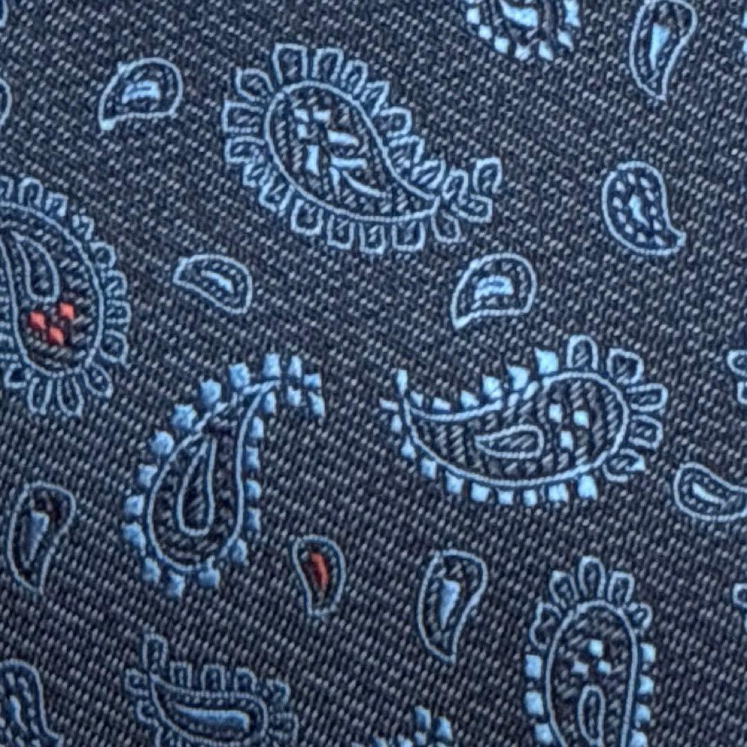 【未使用級】Lanvin ネクタイ　高級シルク　ペイズリー　ジャガード