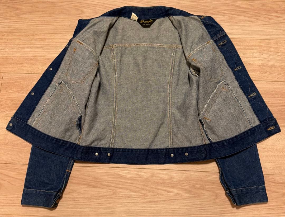 80s USA製 Wrangler 902 デニムジャケット 短丈 古着