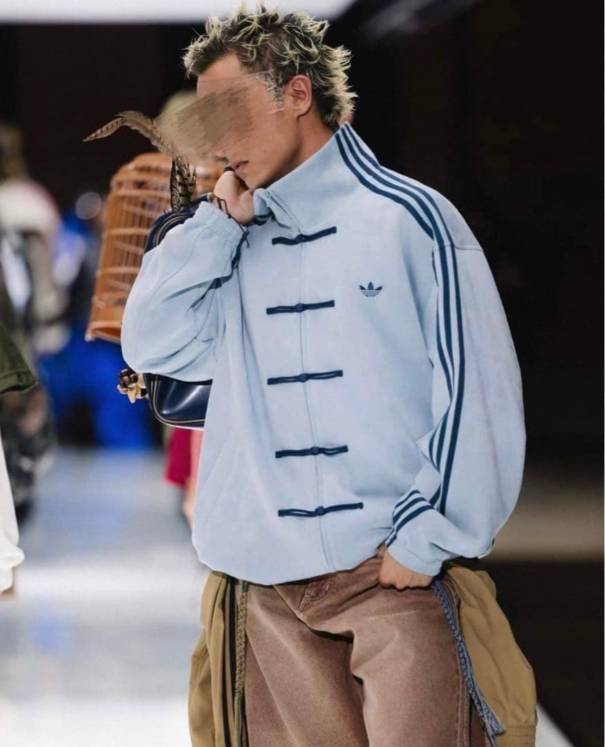 即日発送海外限定adidas スエード トラックジャケットM