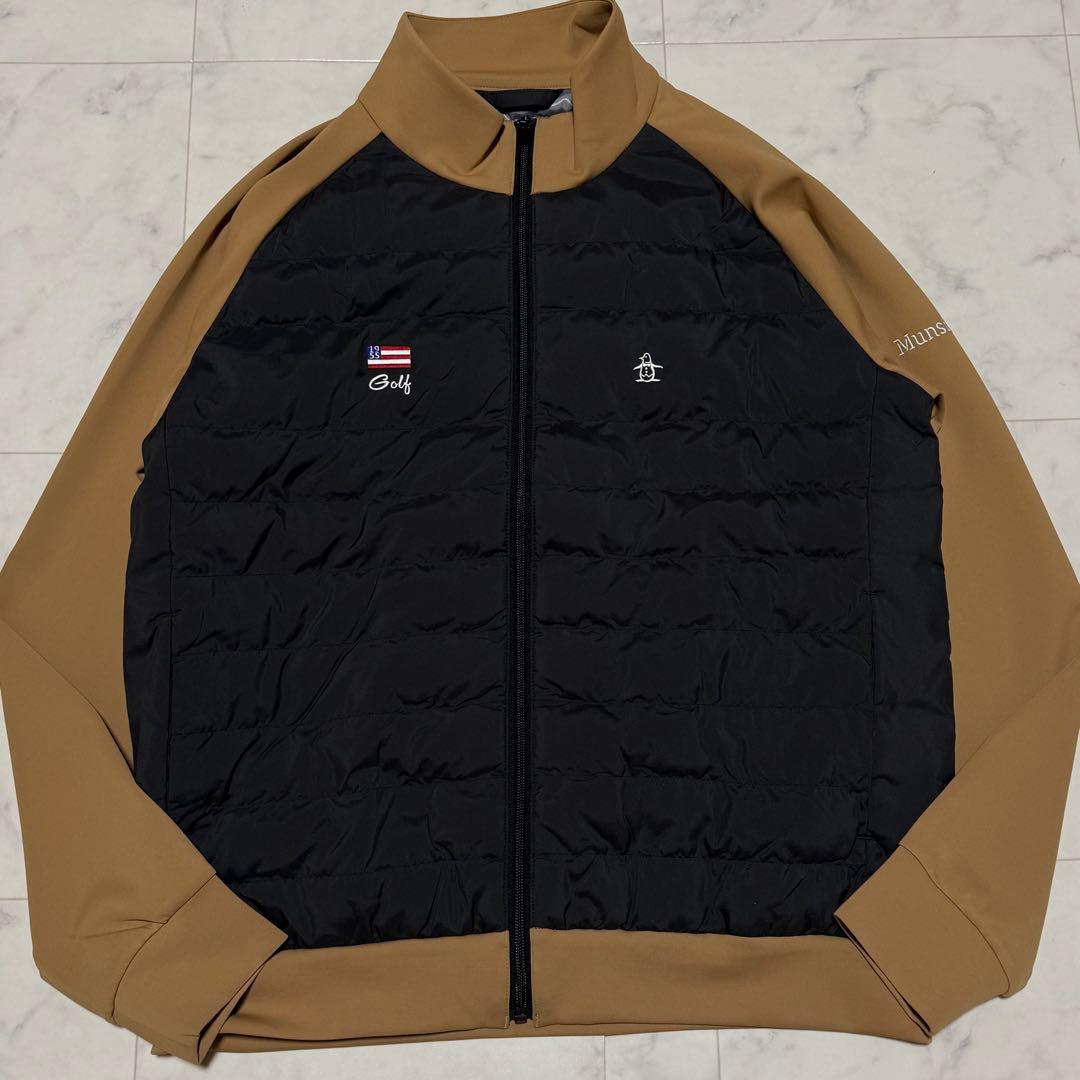 極美品・L✨マンシングウェア ヒートナビ ハイブリットブルゾン ゴルフ 24AW