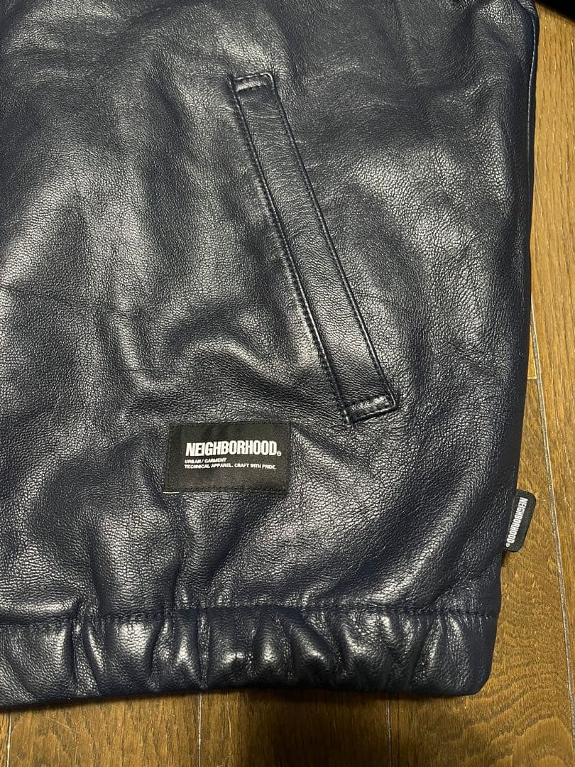ジャケット・アウター NEIGHBORHOOD LEATHER ZIP WORK JACKET