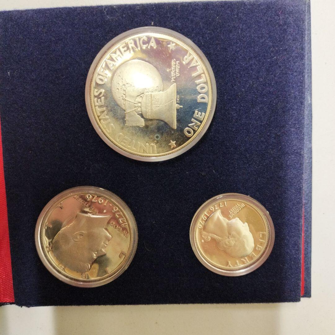 1776-1976年 記念銀貨 3枚セット アメリカ ドル