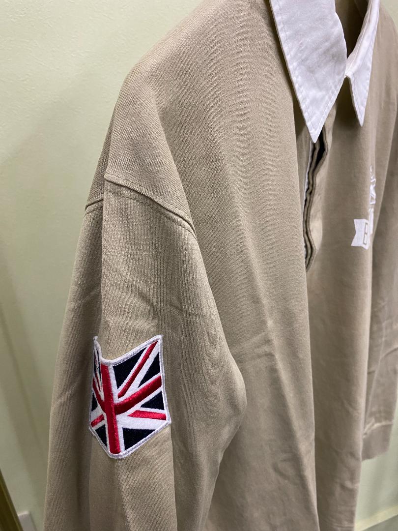 Baracuta ベージュ 長袖ポロシャツ 42